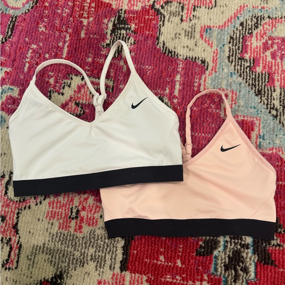 nike sports bras (sold together)
